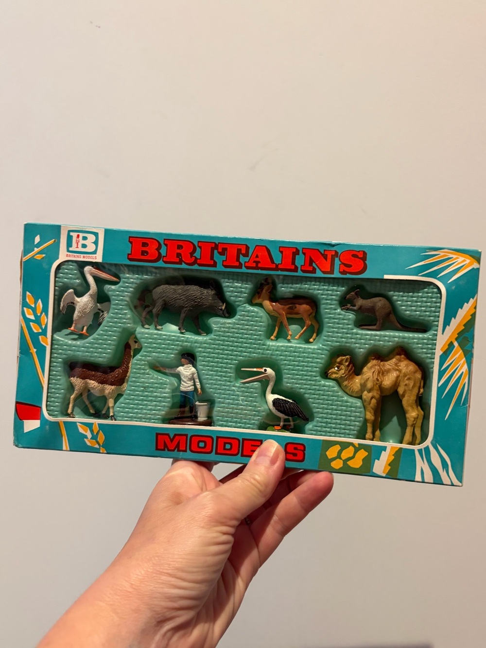 Kids Animal Figure Playset - Teal Box